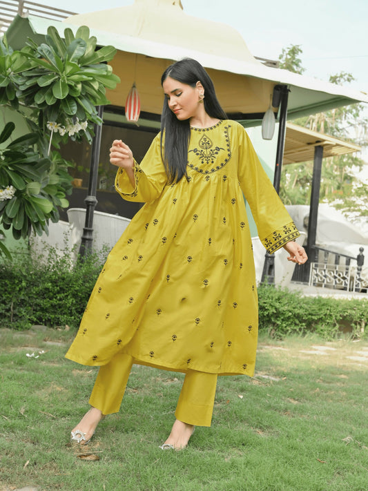 MAK Fashion Lawn Embroidered Stitched 2-Piece Suit-Nargis
