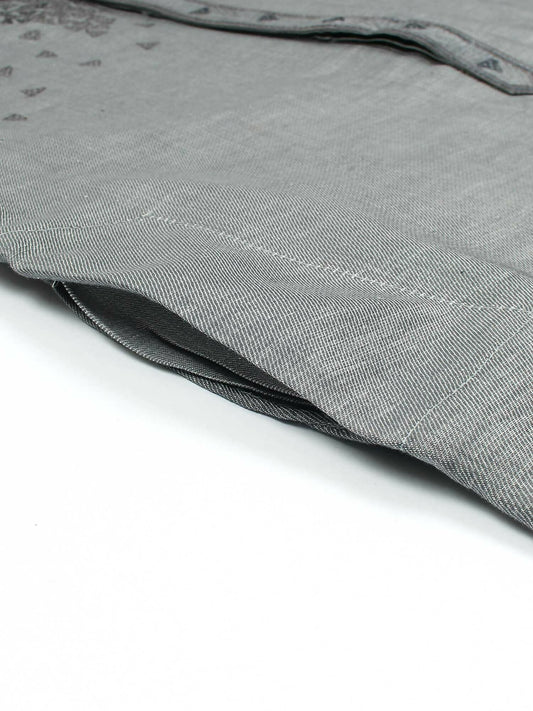 Velvour Boys Cotton Embroidered Stitched Kurta-VB199-B