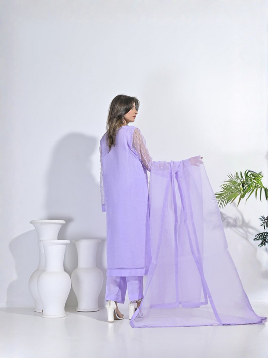 Ruby's Couture Festive Fall'25 Organza Embellished Stitched 3-Piece Suit-Rinaz