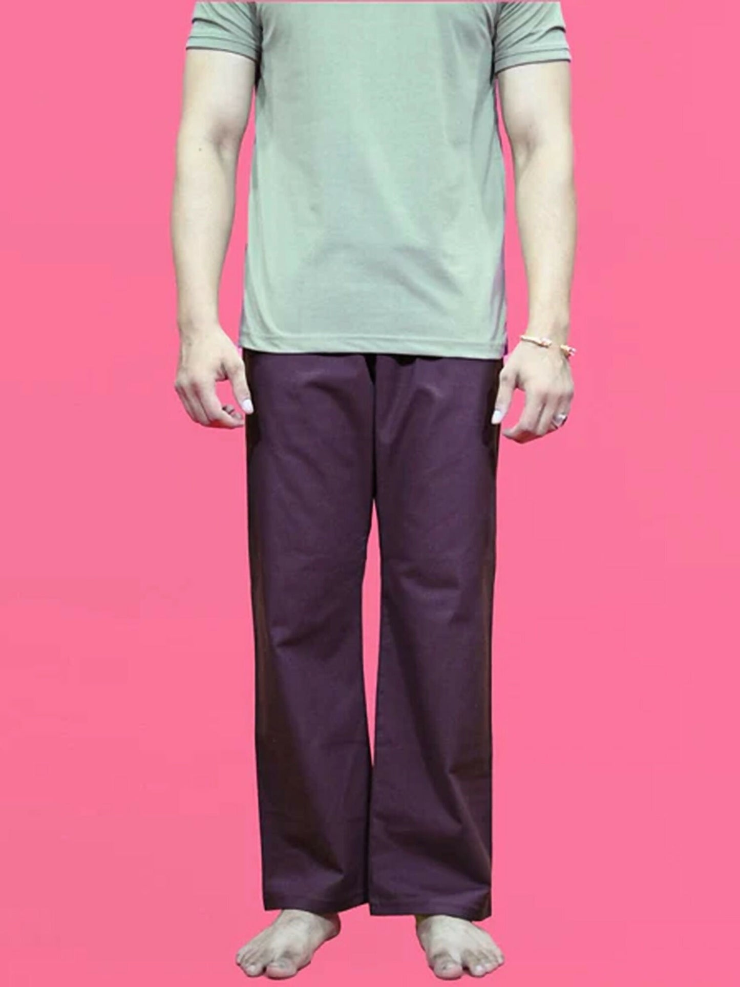 Funky's Plain Checked Loungewear Trouser-14628