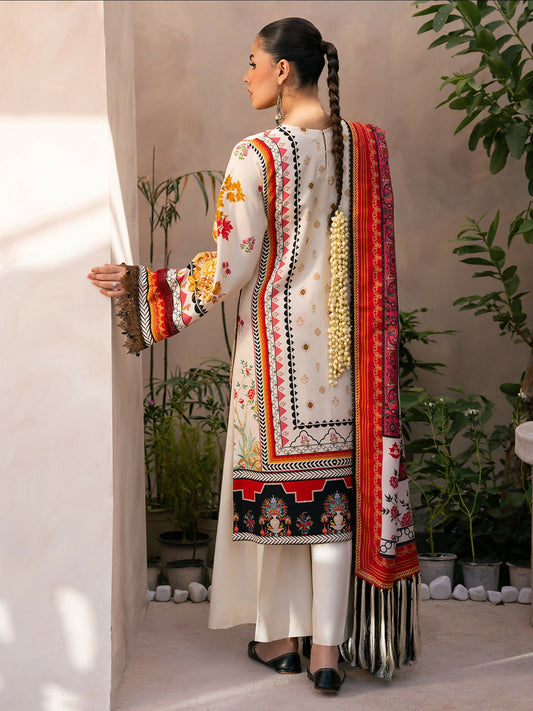 Binilyas Kotrai Embroidered Unstitched 3-Piece Suit-794-A