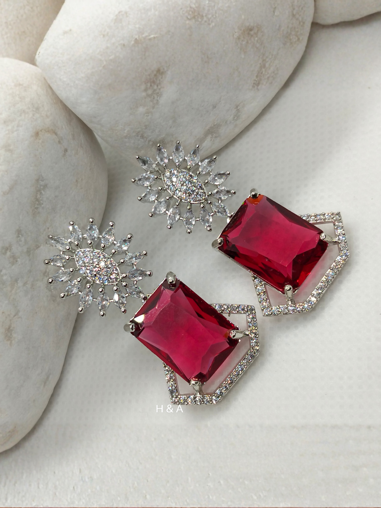 H&A Jewellery One Carat Earrings