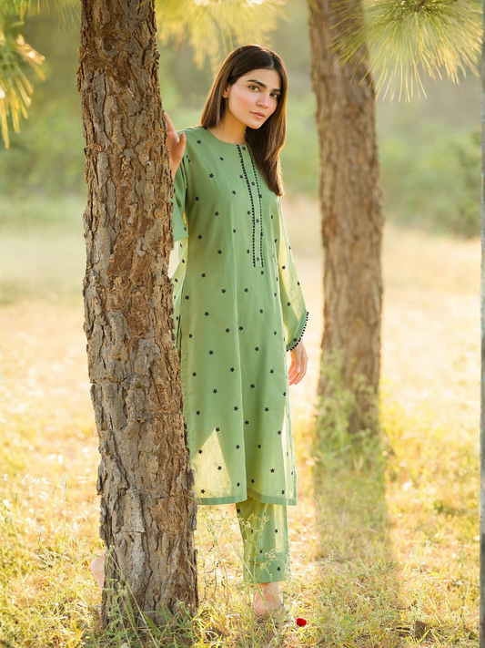MAK Fashion Lawn Embroidered Stitched 2-Piece Suit-Nilofer