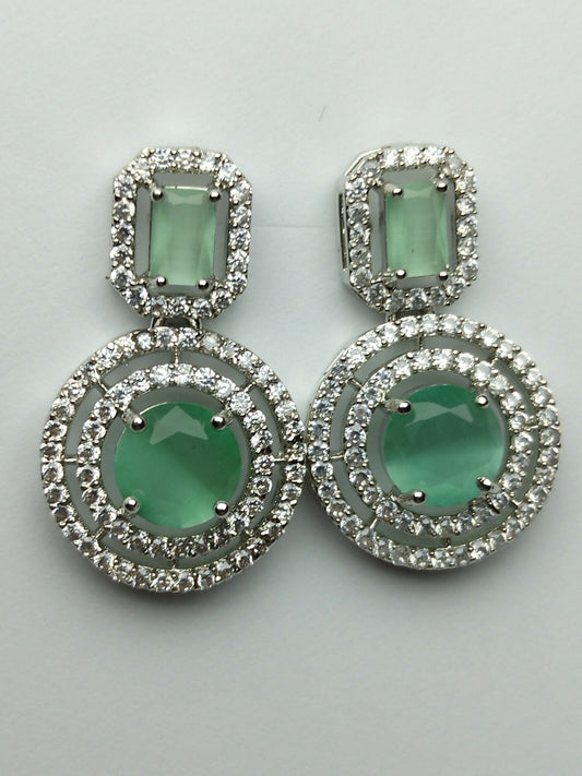 H&A Jewellery One Carat American Diamond Earrings