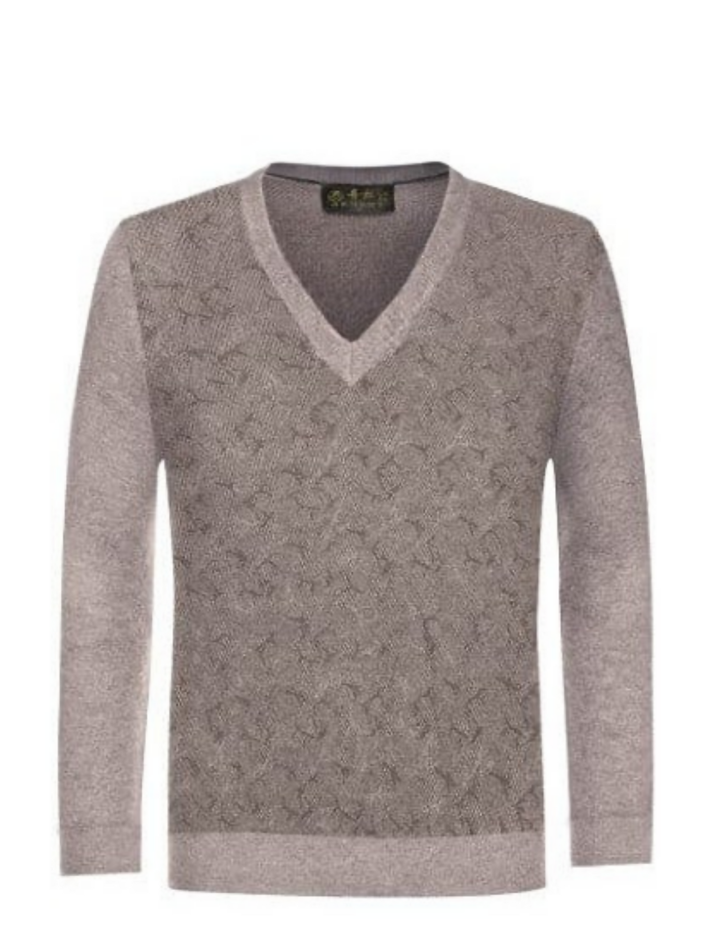 Men V Neck Synthetic Wool Sweaters-14151