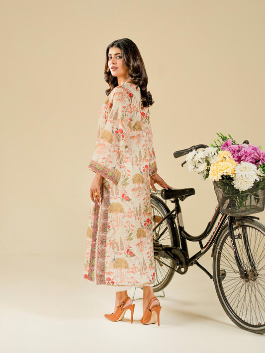 Beige Rabazka Blended Lawn Printed Stitched 1-Piece-WRTW-PLW-S26-1PC-01