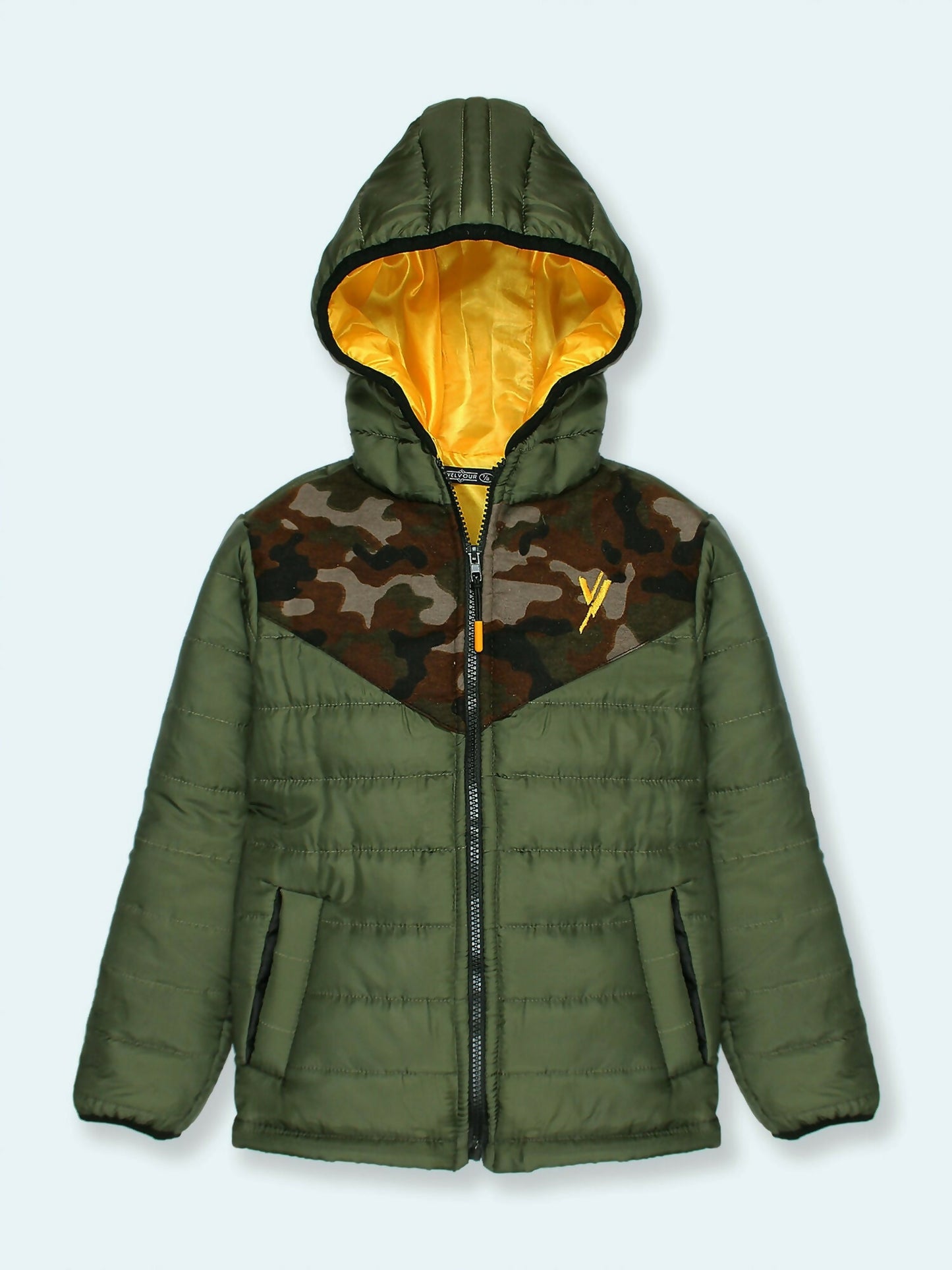 Velvour Full Sleeves Hooded Puffer Jacket-VJ18