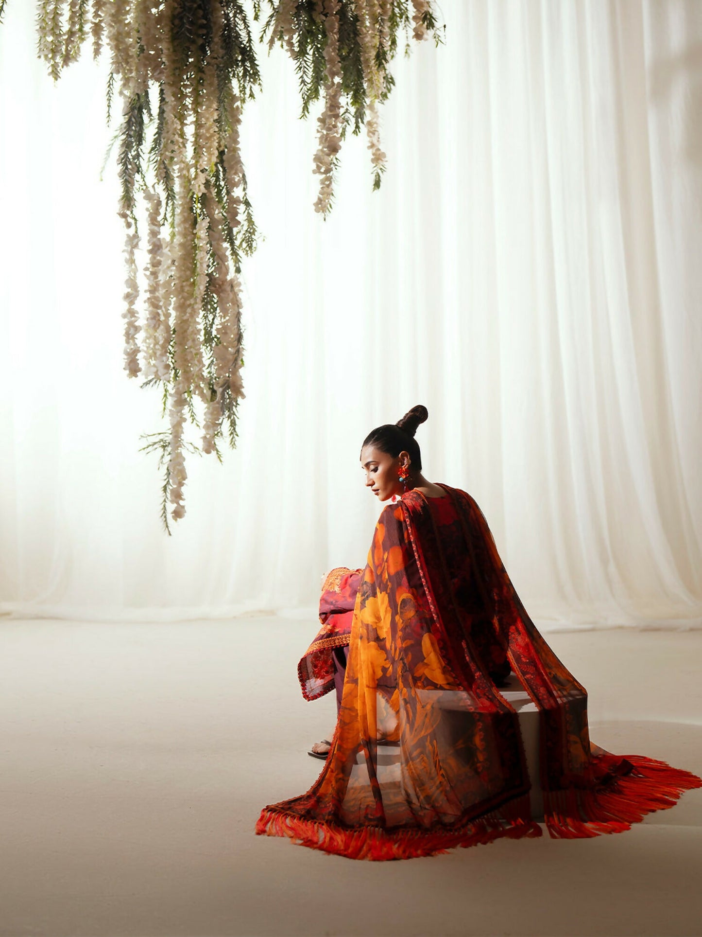 Binilyas Eres Bonita Viscose Embroidered Stitched 3-Piece Suit-1106-A