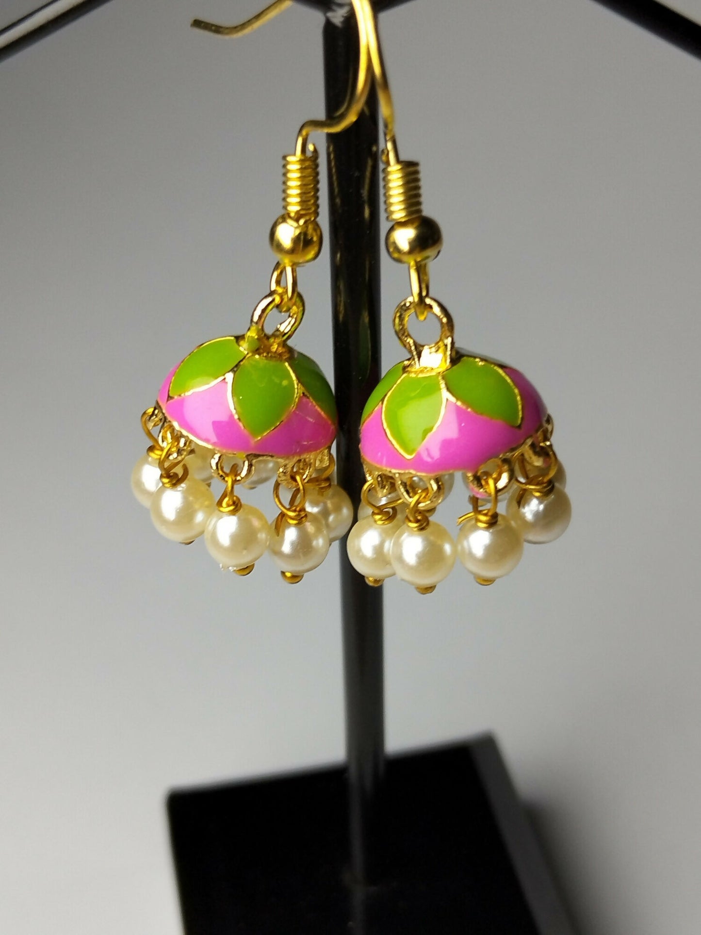 H&A Jewellery Jaipuri Jhumki Earrings