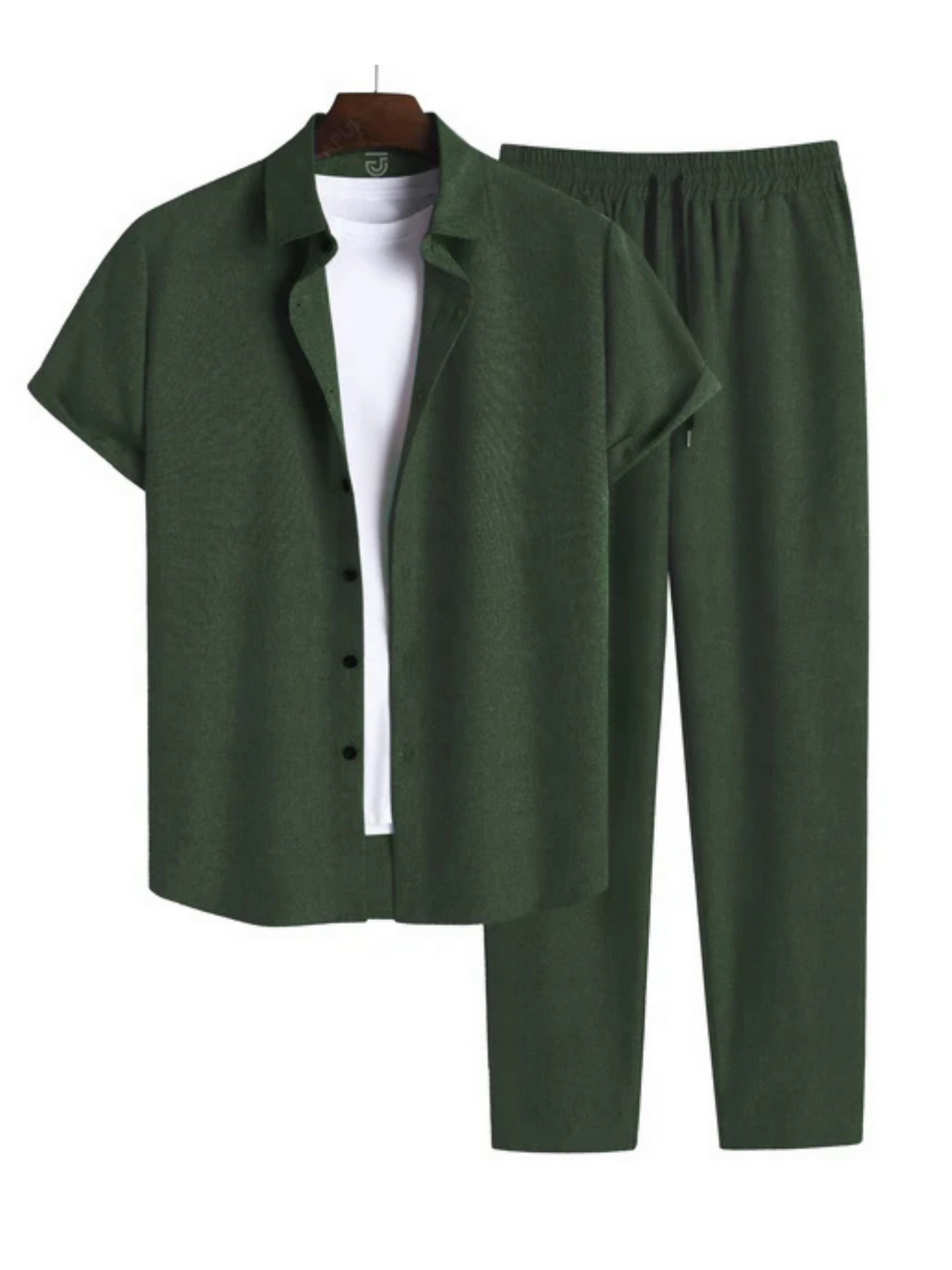 Jupiter Plain French Pique Coord Set-14517