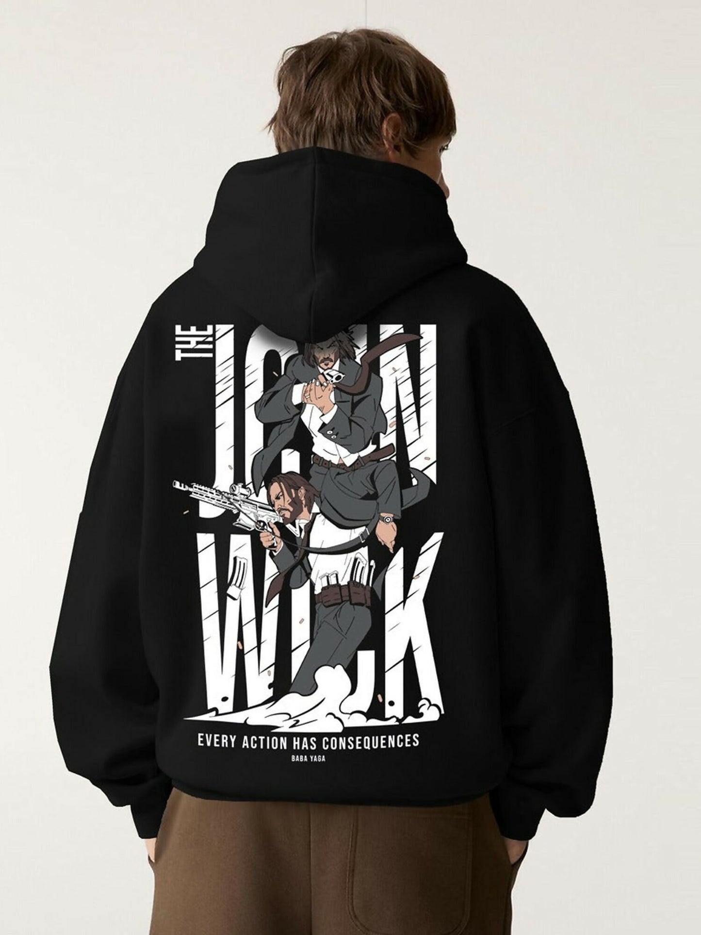 Jupiter Oversized Action Printed Hoodie-15053