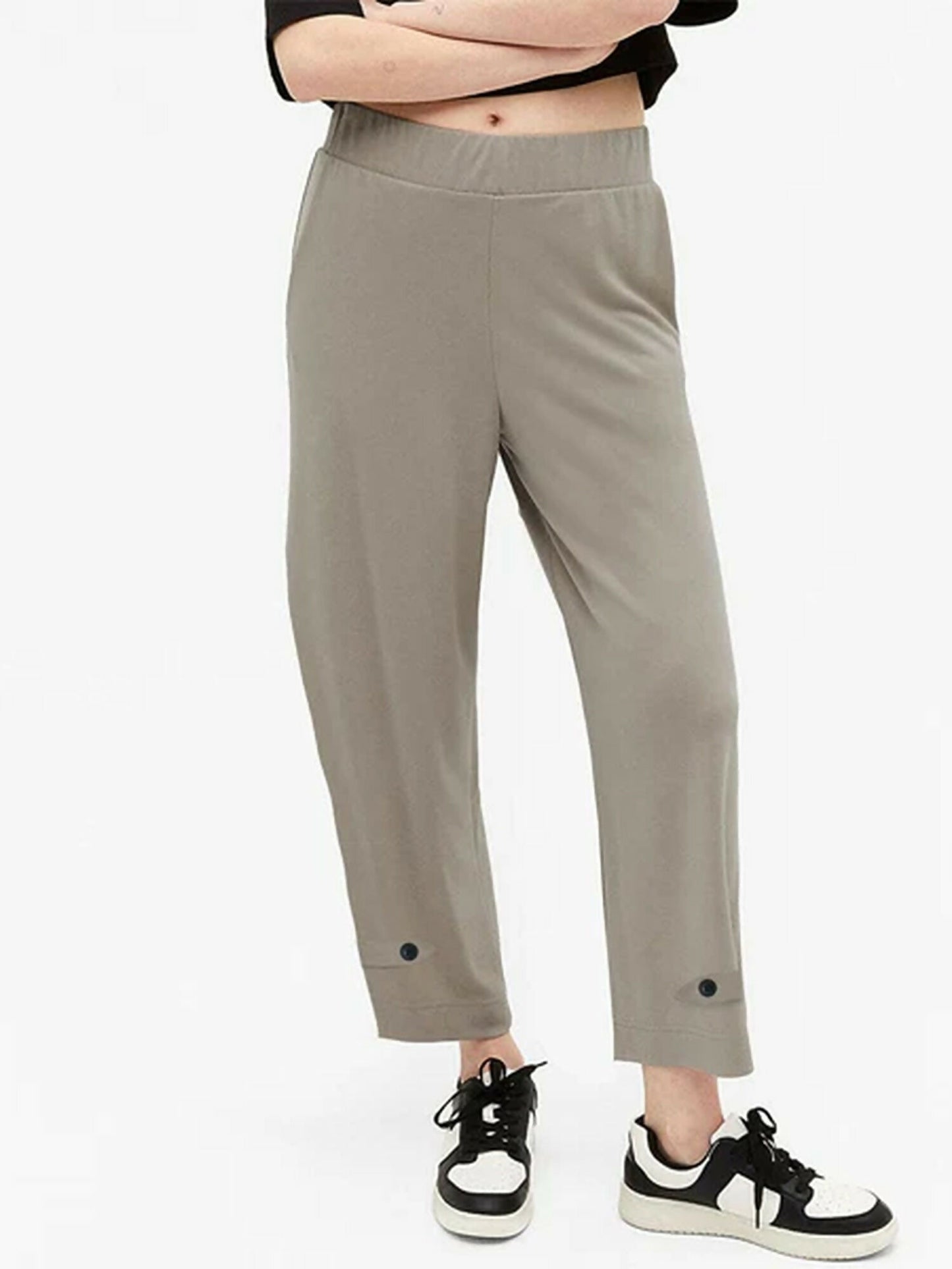 Jupiter Plain Bottom Button Loop Trouser-13835