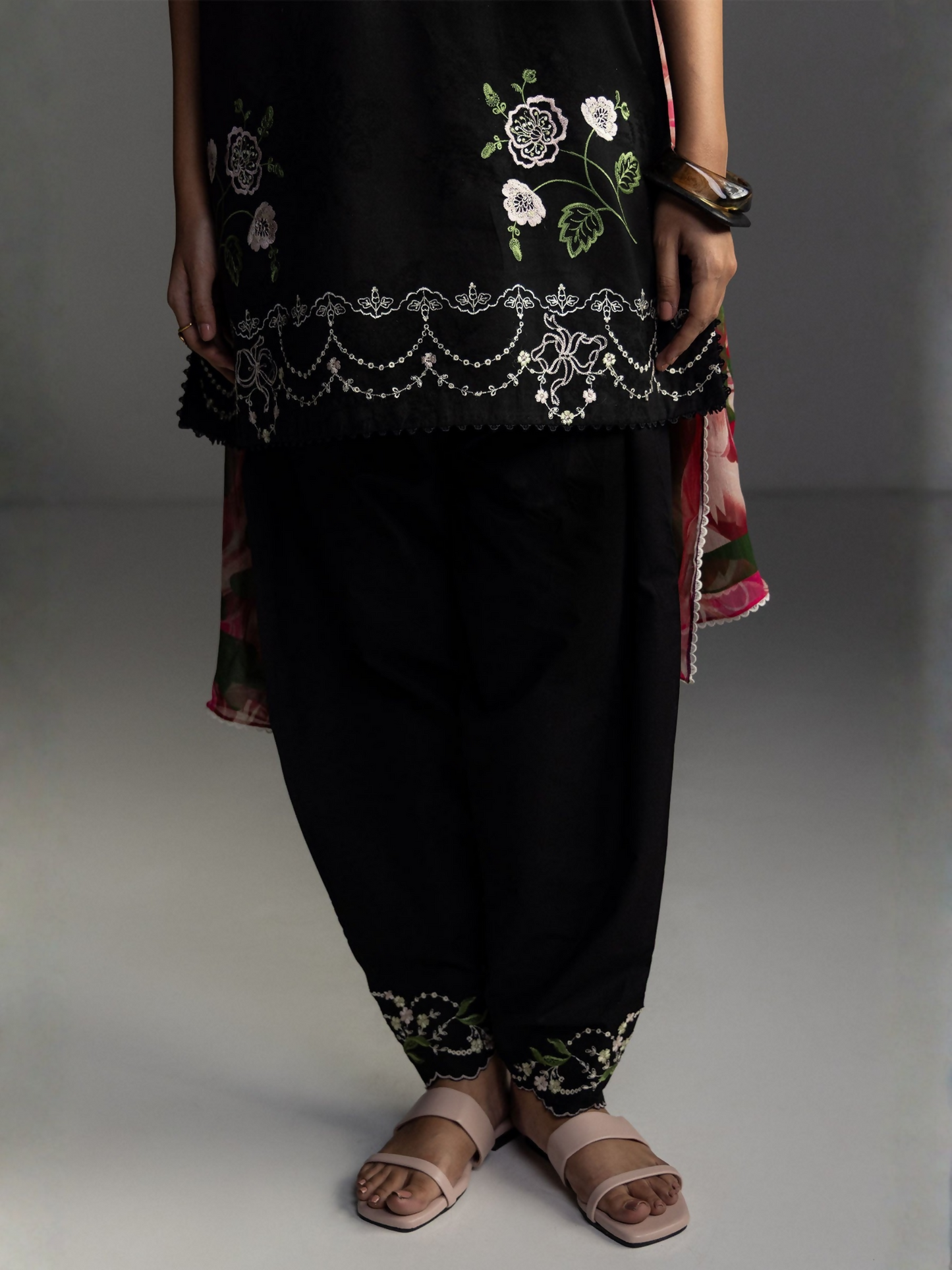 COCO by Zara Shahjahan Lawn'26 Embroidered Unstitched 3-Piece Suit-Miro-2B