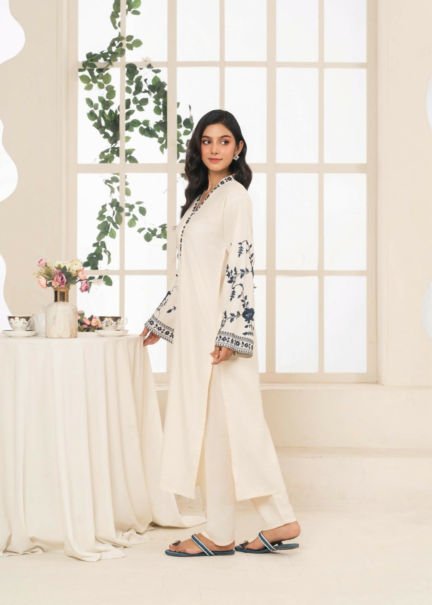 Stylish Collection Aaraish Linen Embroidered Stitched 2-Piece Suit-Imperial Attire