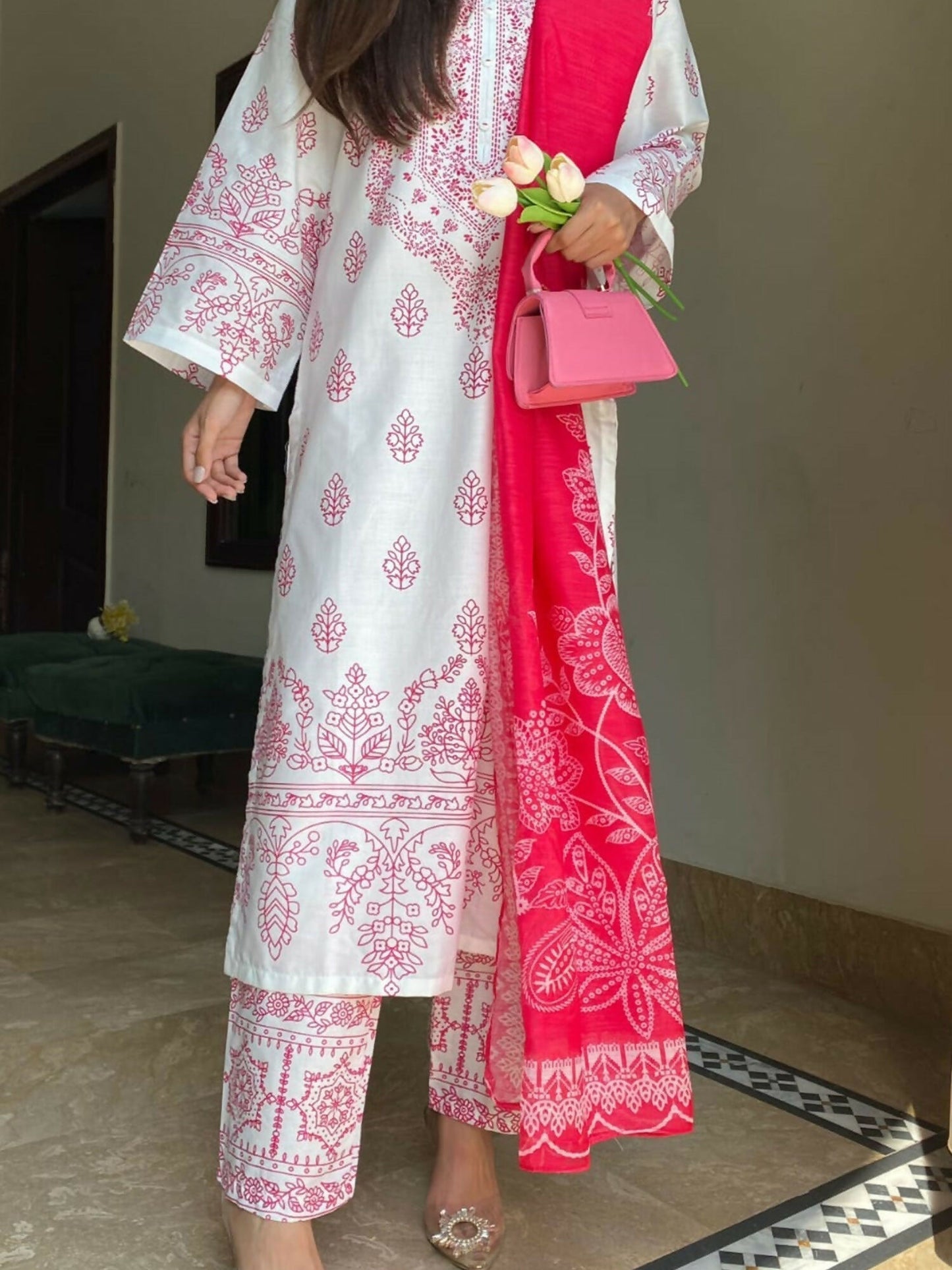 Stylish Collection Allure Lawn Cotton Printed Stitched 3-Piece Suit-Noor Baano