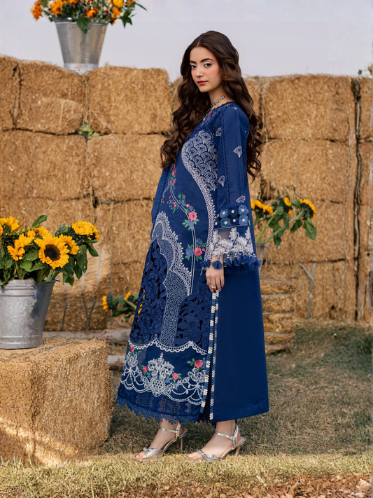 Parishay Summer Queen Vol 2 Lawn Embroidered Unstitched 3-Piece Suit-SQU-01