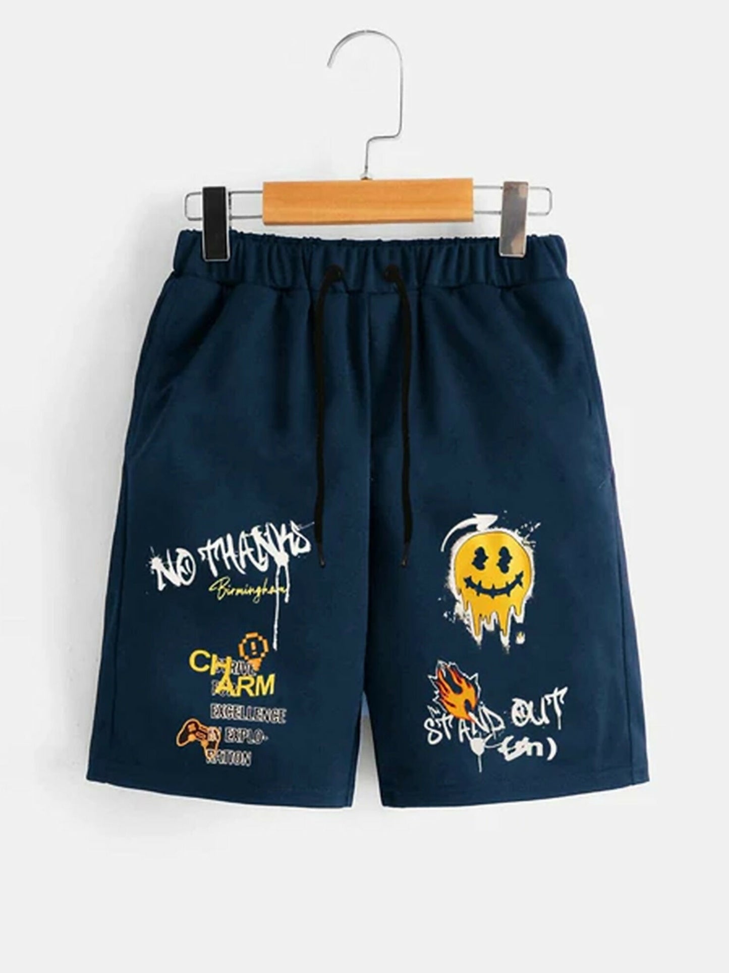 Jupiter Printed Graphic Terry Short-13393