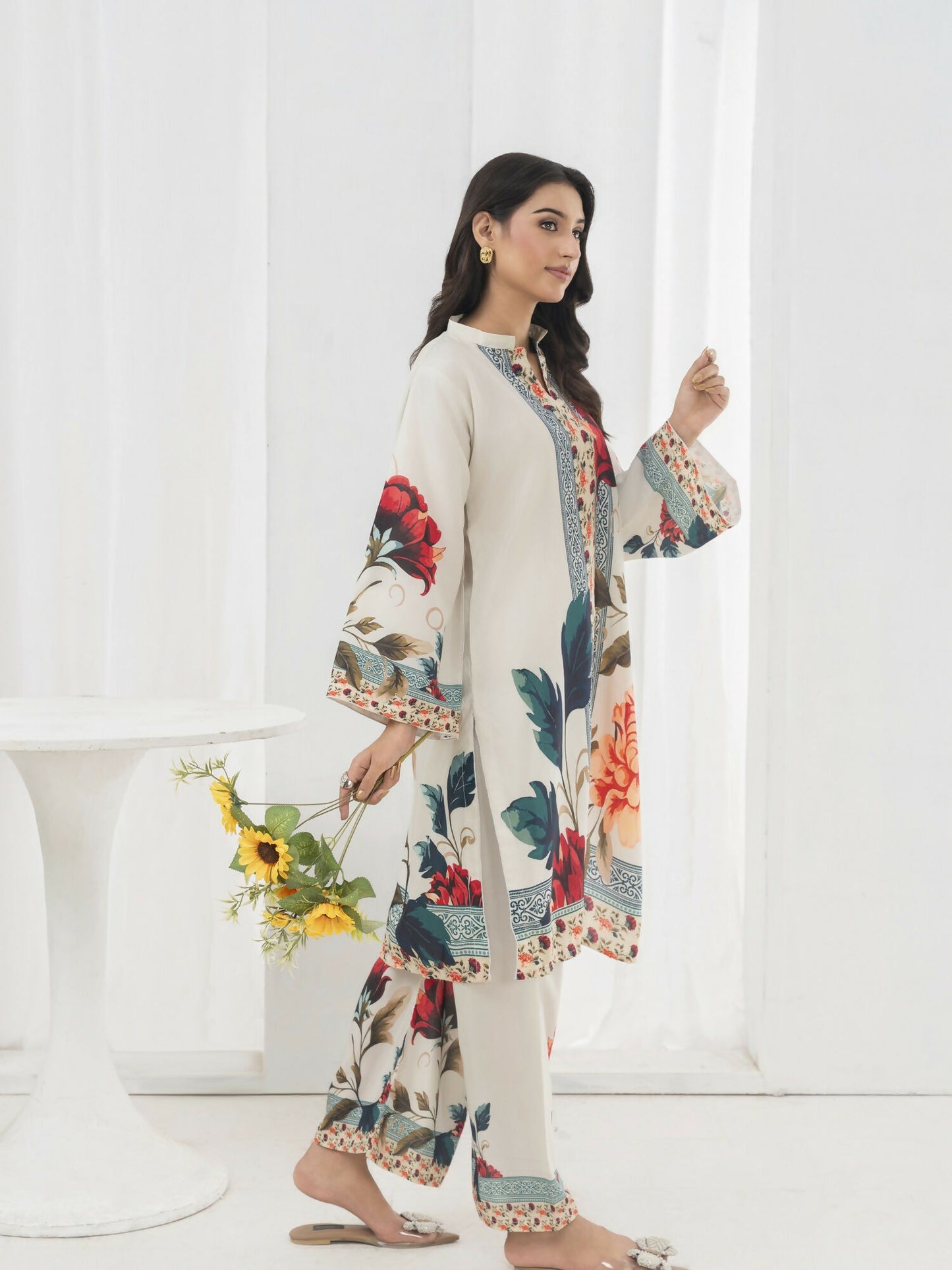 Stylish Collection Lawn Printed Co-Ord Set-Arooj