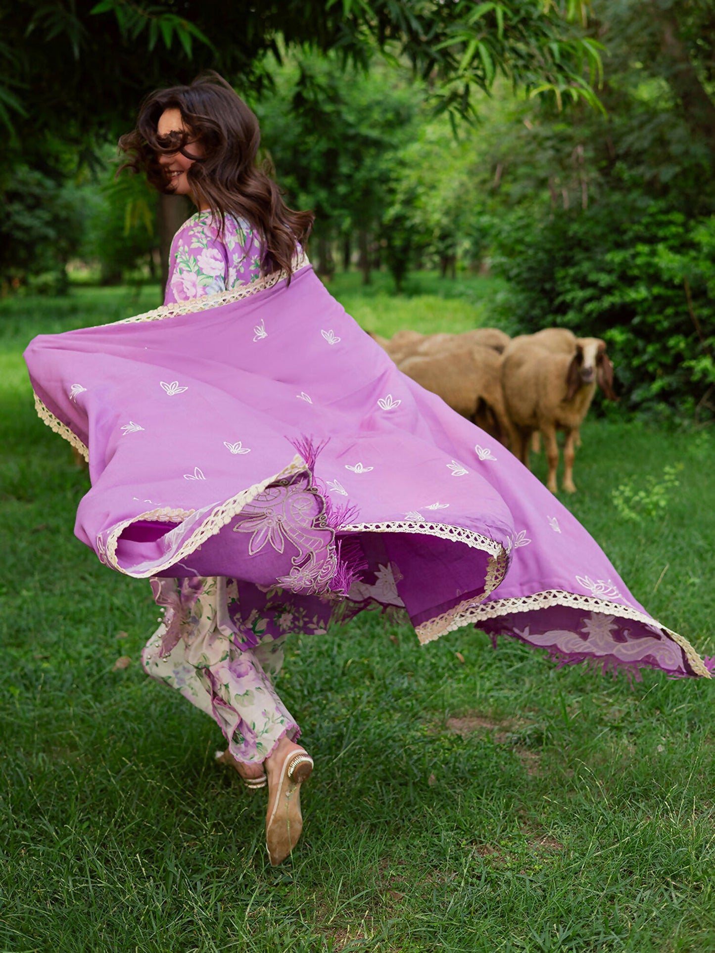 Mahnur Gardenia Khaddar Embroidered Unstitched 3-Piece Suit-GR-12