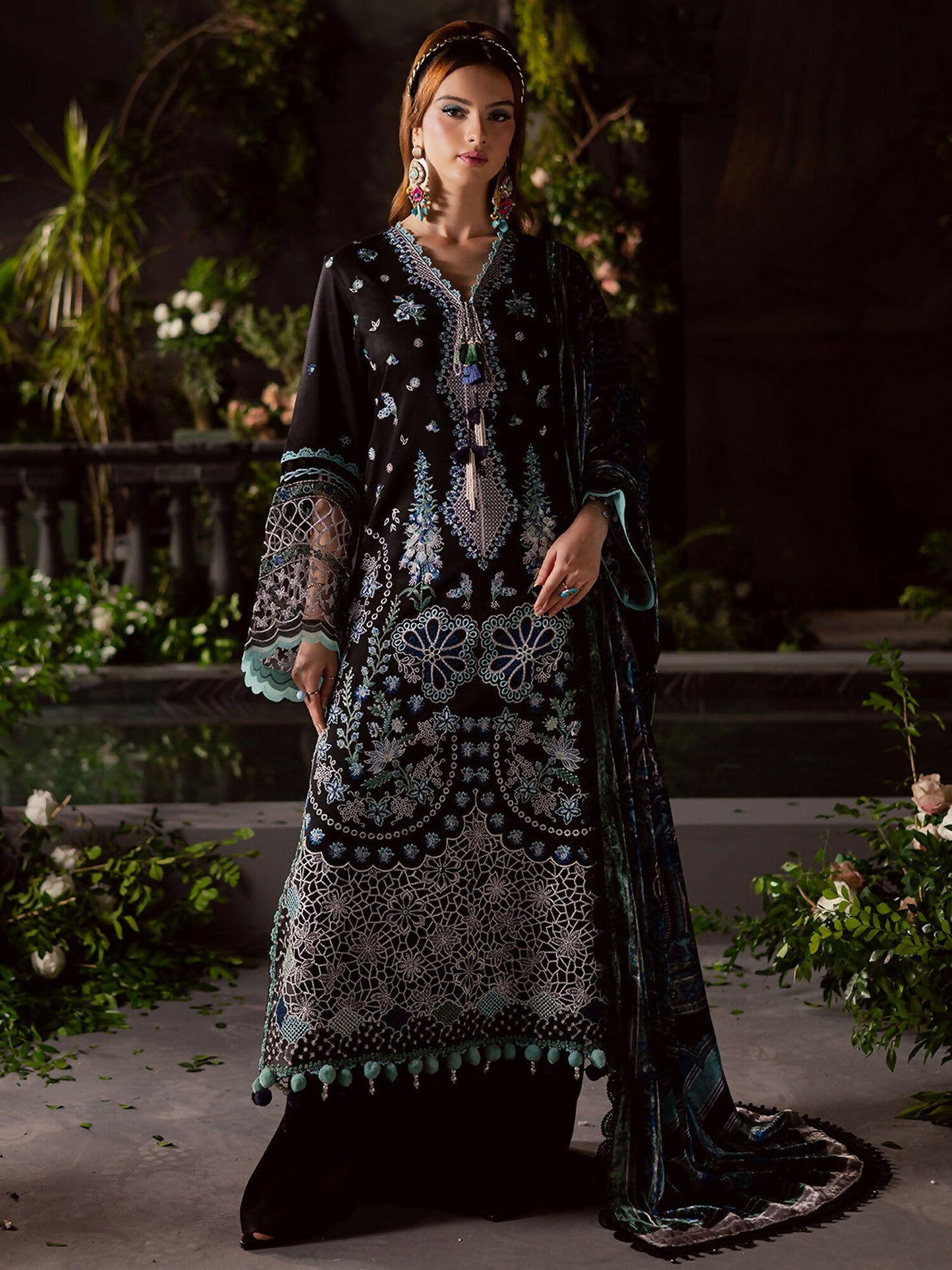 Mahnur Amelia Kotrai Embroidered Stitched 3-Piece Suit–CK-014