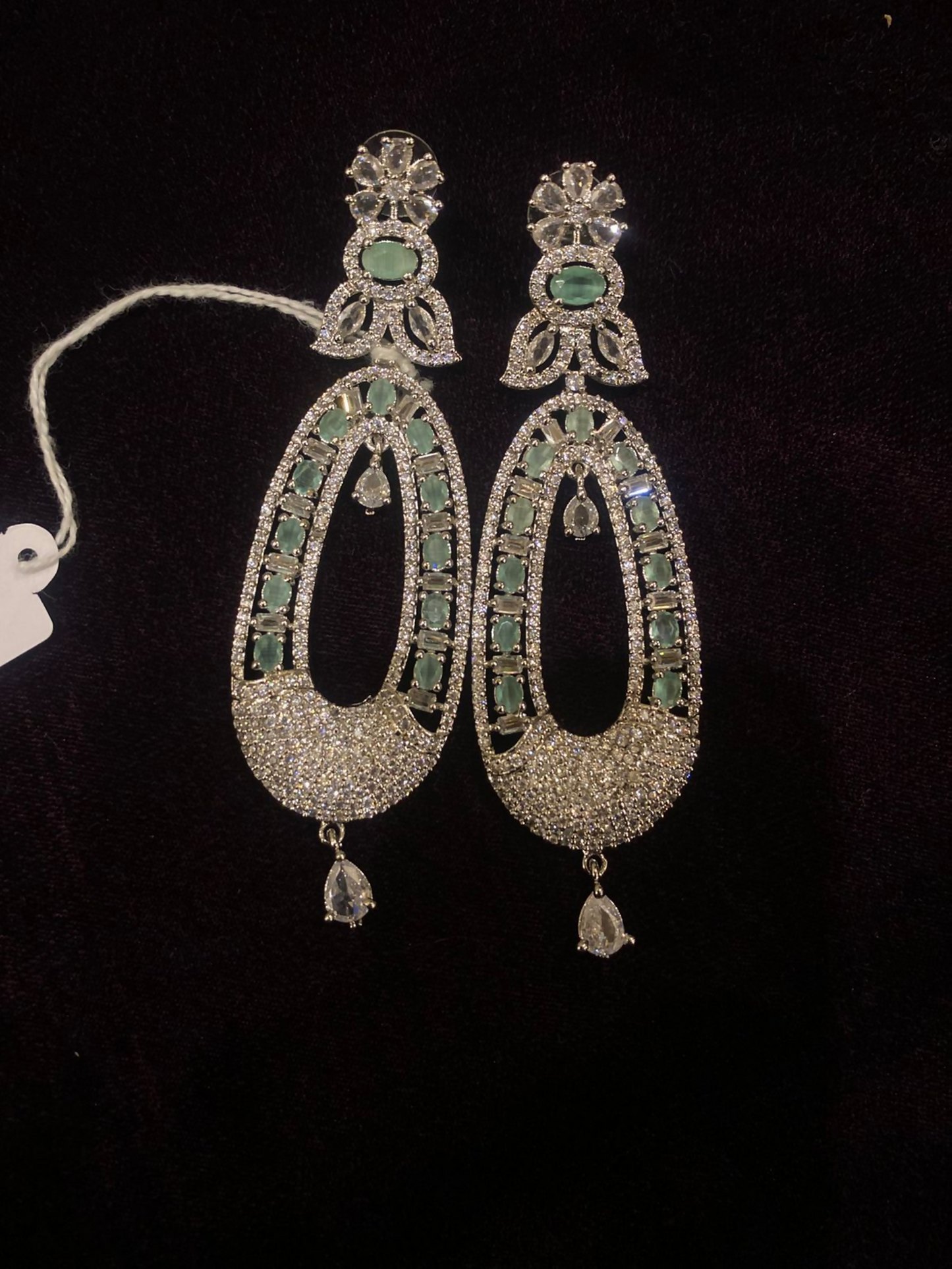 Fashion Hub by Noor Bilal - Silver Mint Earrings