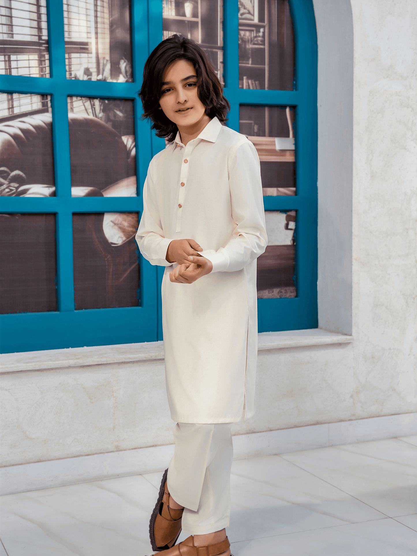 Velvour Boys Cotton Stitched Shalwar Kameez-VB208-B
