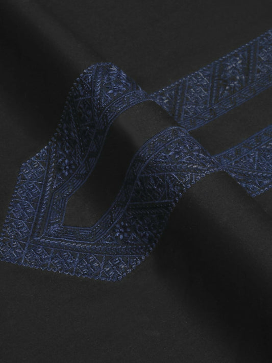 Fabrich Cotton Valley’26 Embroidered Unstitched Shalwar Kameez-Black-FAB-9049