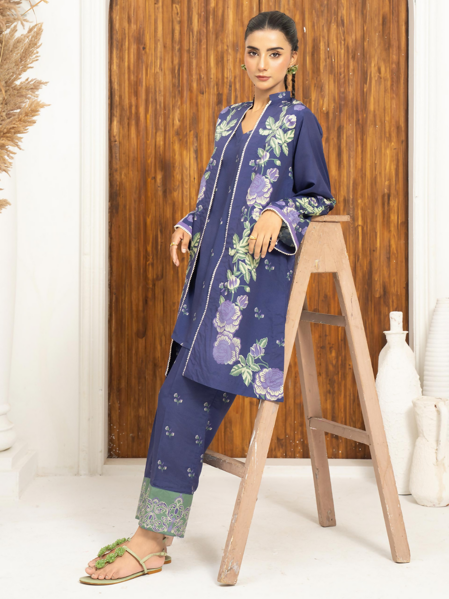 Panache Apparel Florise Lawn Printed Co-Ord Set-Rosivra