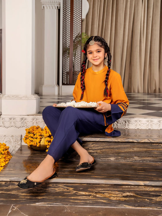 Velvour Girls Cotton Stitched 2-Piece Suit--VG128-B