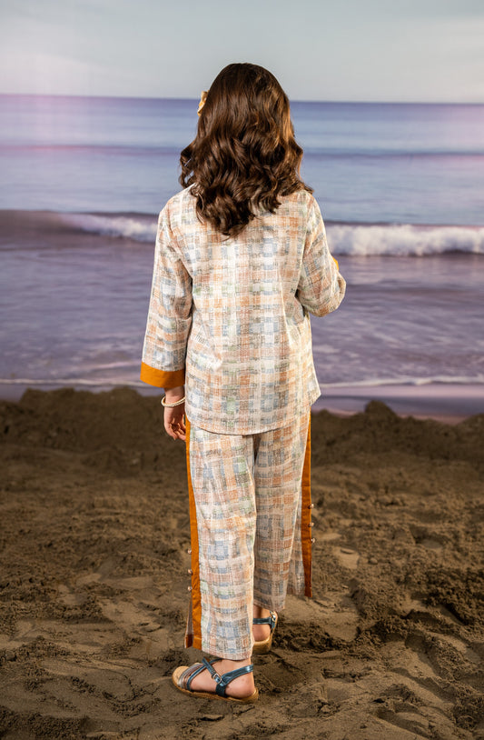 Velvour Girls Cotton Printed Co-Ord Set-VG167-A