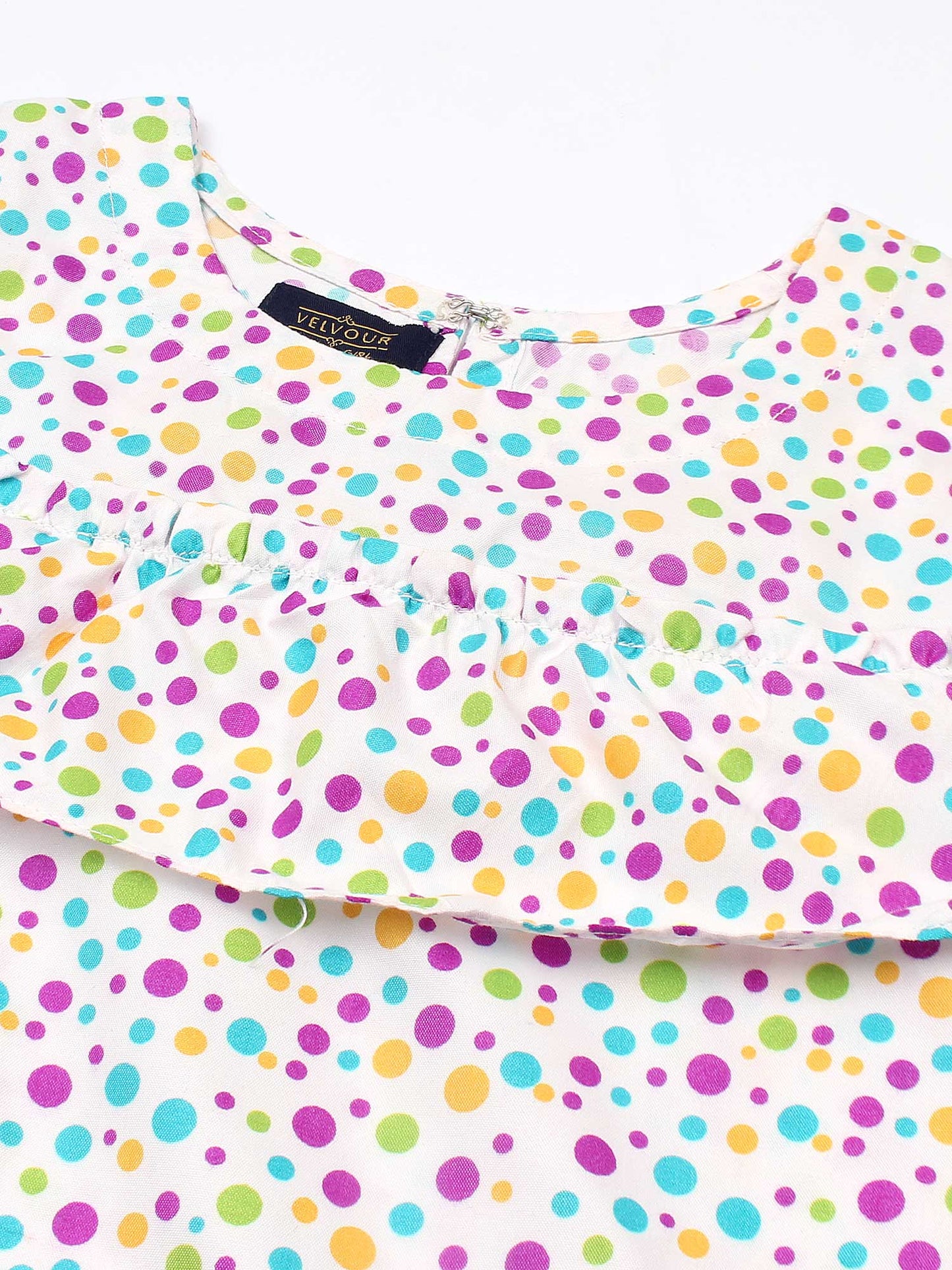 Velvour Girls Viscose Printed Stitched Kurti-VG99-A
