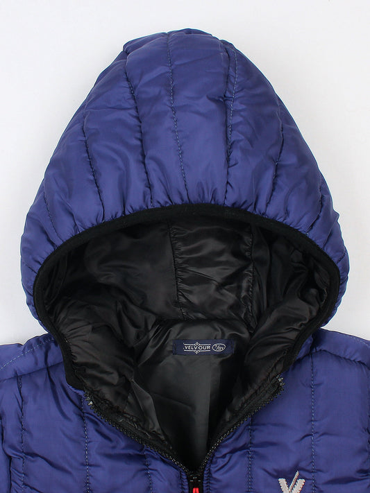 Velvour Full Sleeves Hooded Puffer Jacket-VJ25-C