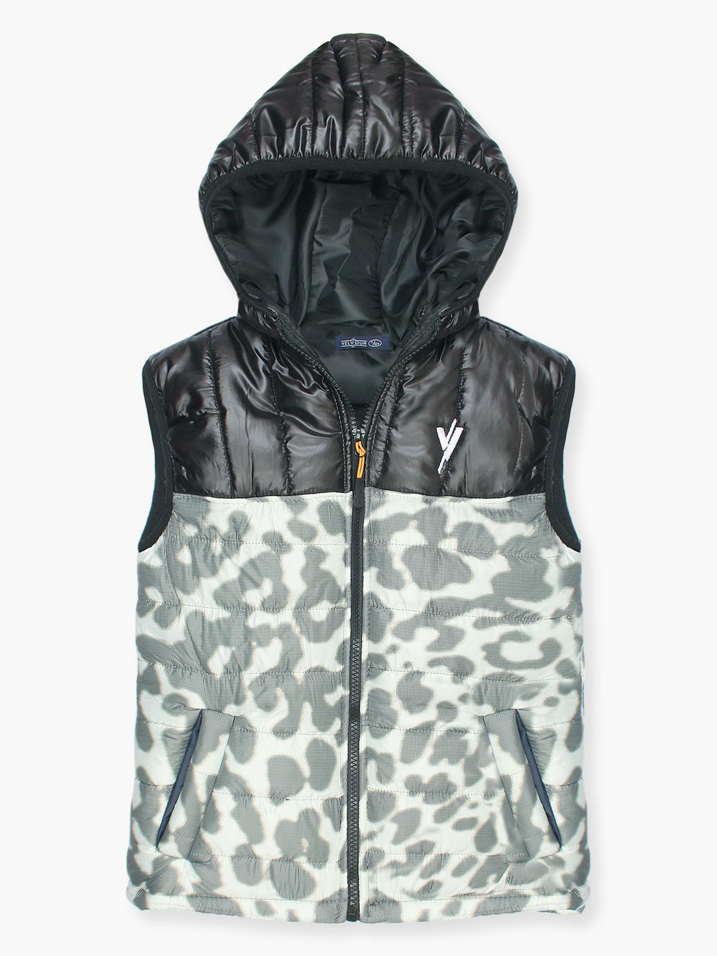 Velvour Sleeveless Hooded Puffer Jacket-VJ36-A