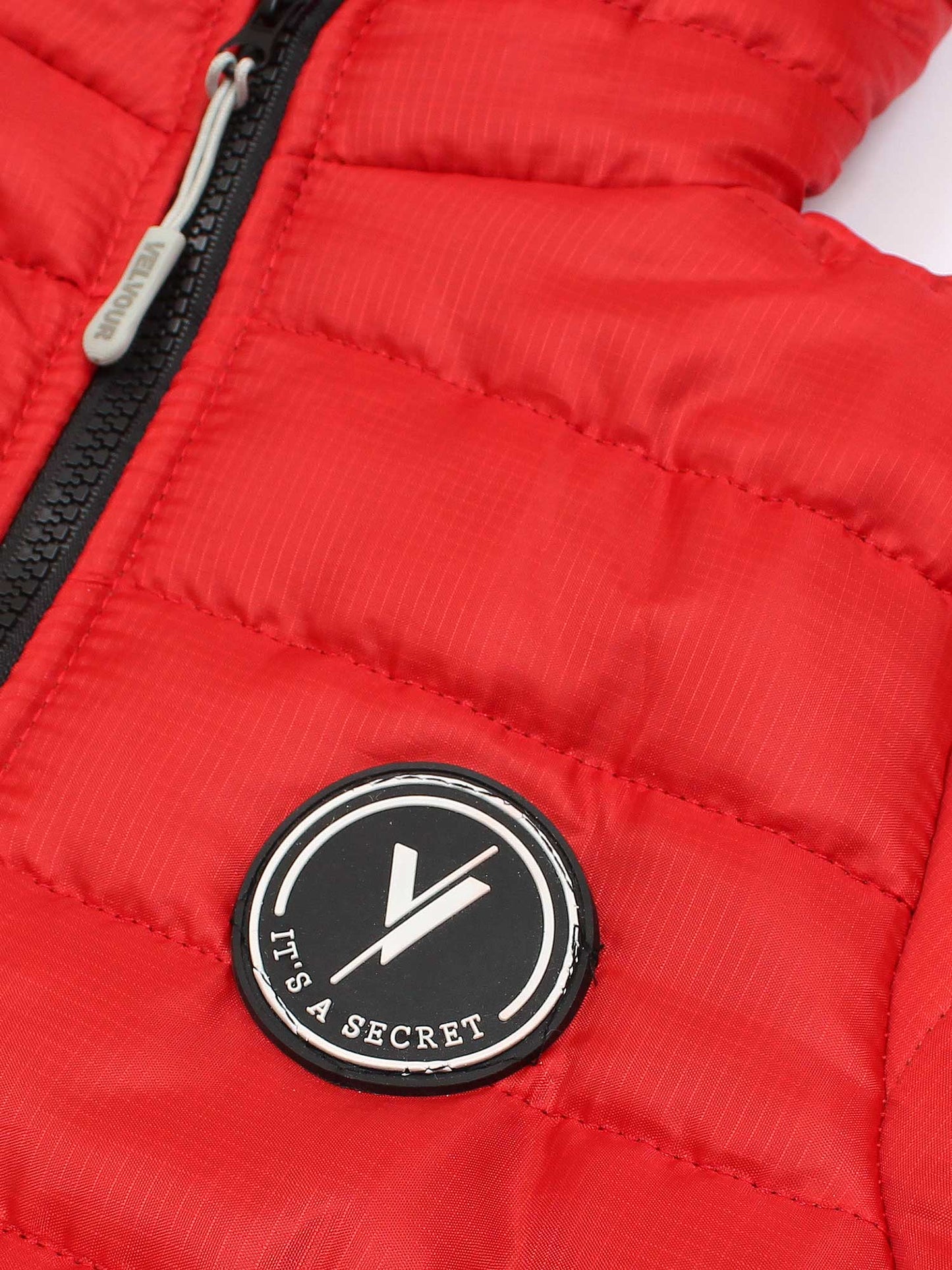 Velvour Polyester Full Sleeves Hooded Puffer Jacket-VJ66-B
