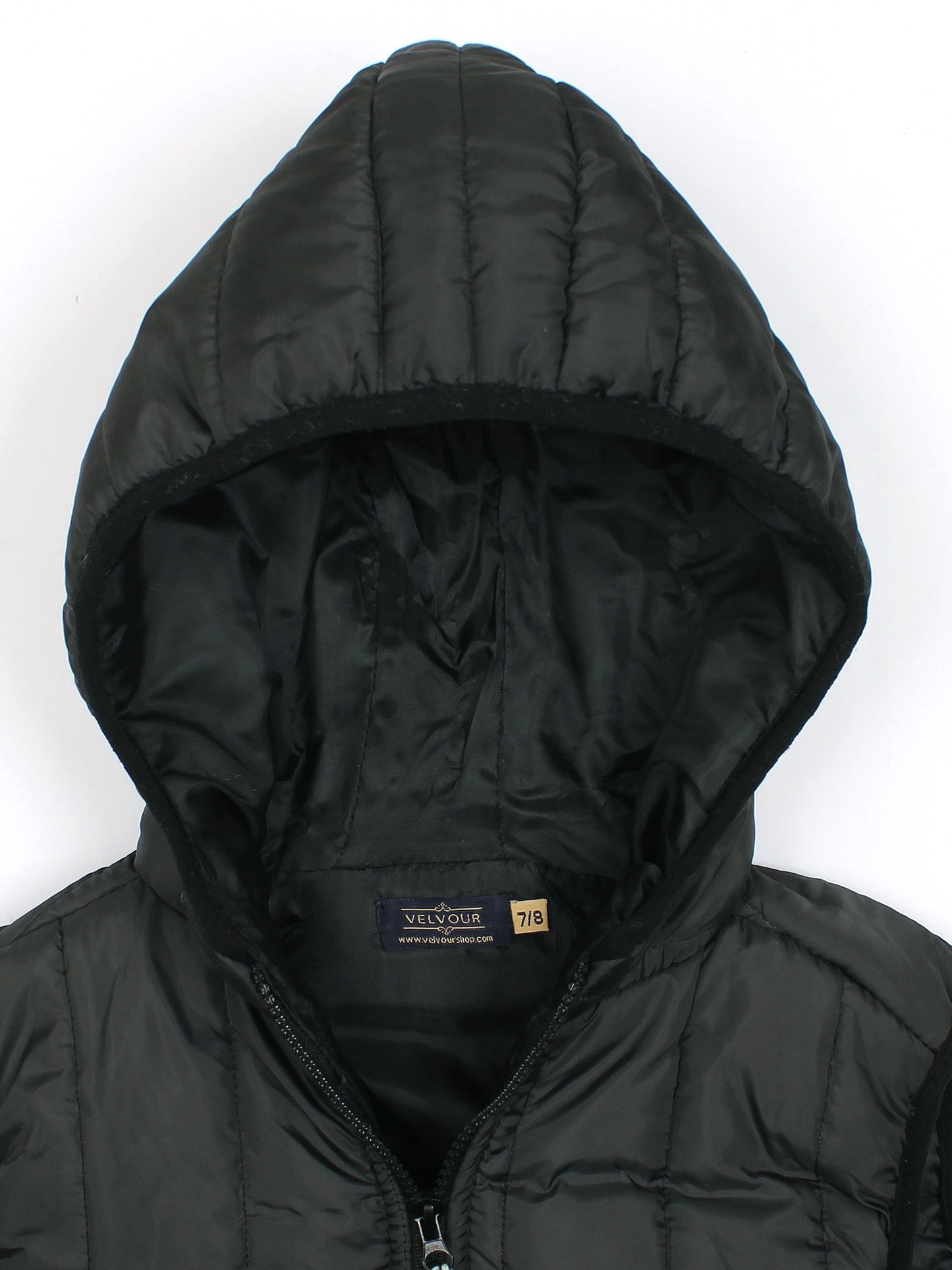 Velvour Polyester Sleeveless Hooded Puffer Jacket-VJ69-A