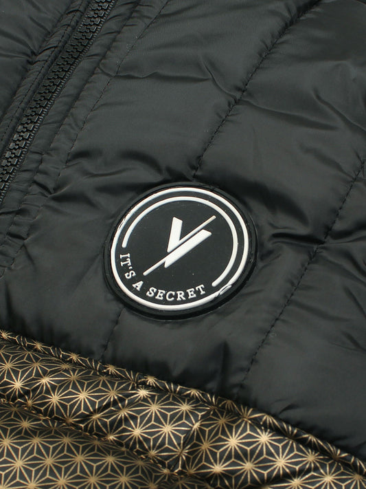 Velvour Polyester Sleeveless Hooded Puffer Jacket-VJ69-A