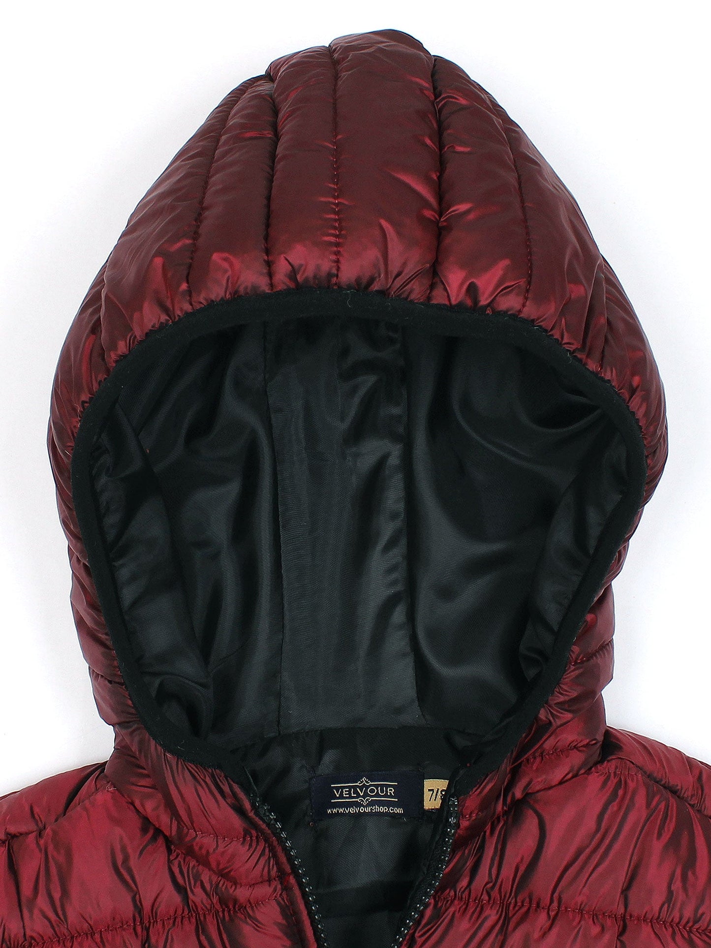 Velvour Polyester Sleeveless Hooded Puffer Jacket-VJ70-A