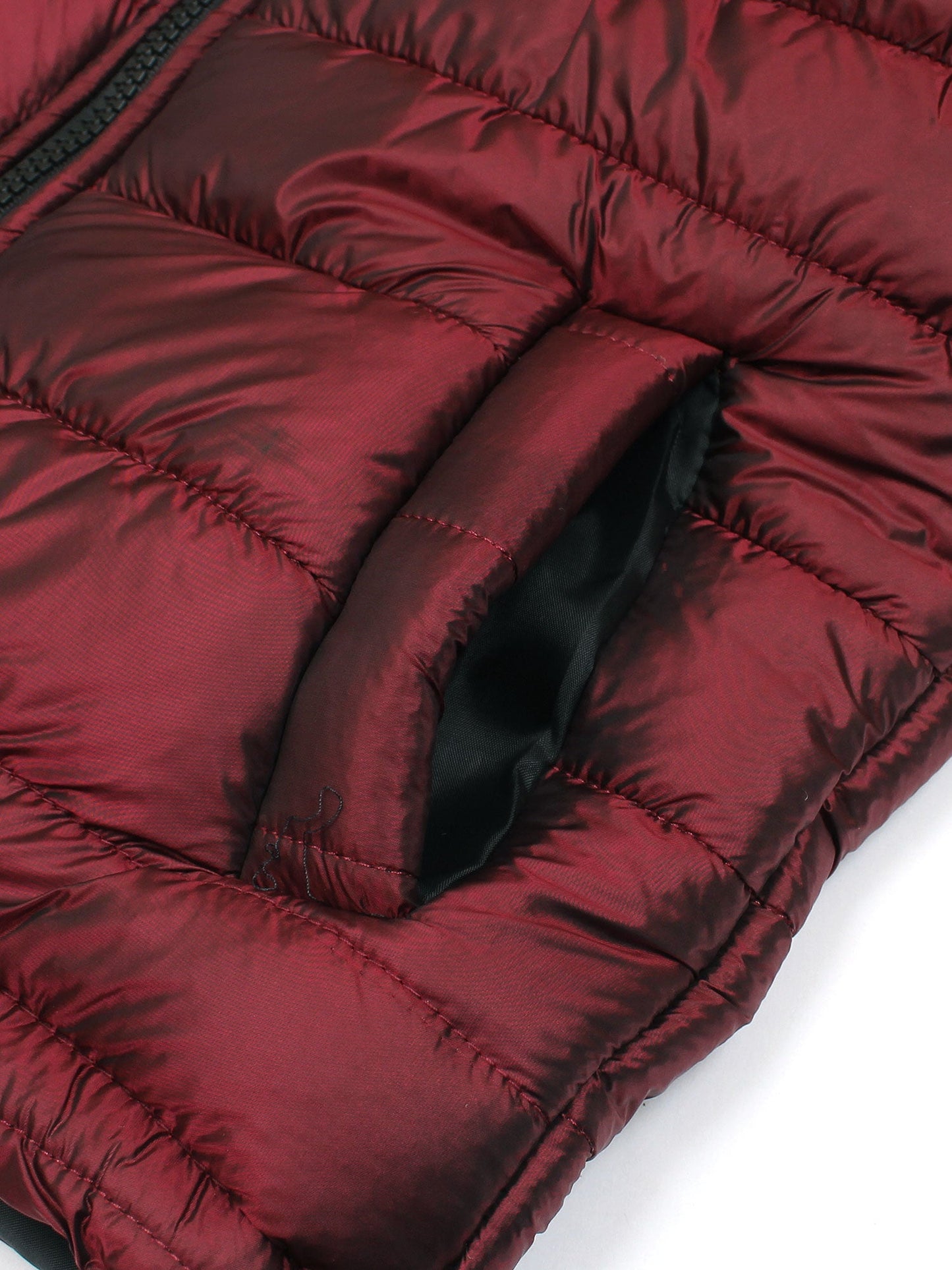 Velvour Polyester Sleeveless Hooded Puffer Jacket-VJ70-A
