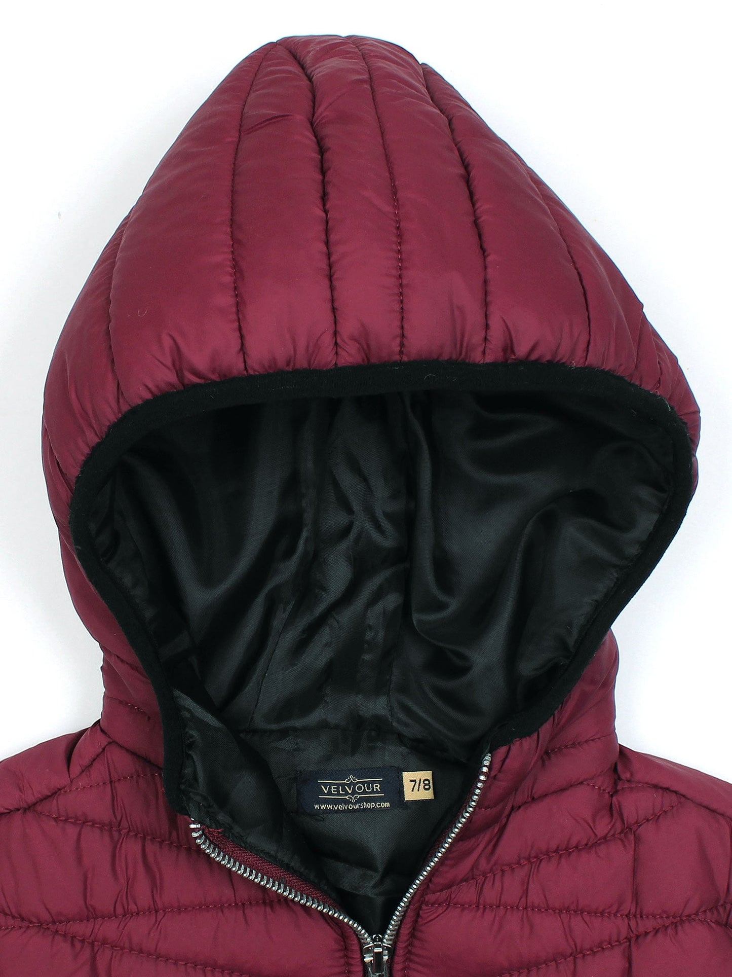 Velvour Polyester Sleeveless Hooded Puffer Jacket-VJ72-A