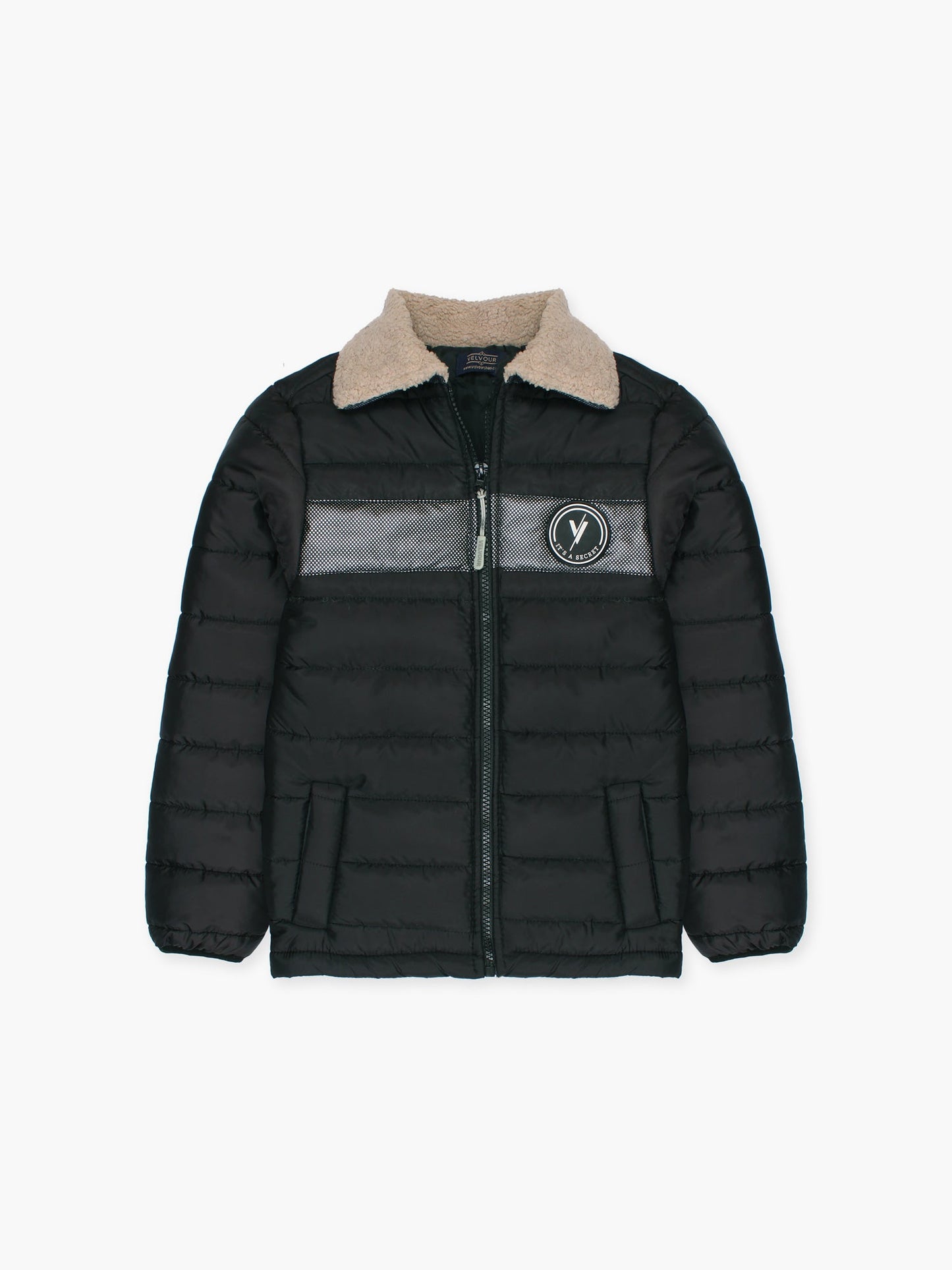 Velvour Polyester Full Sleeves Puffer Jacket-VJ74-B
