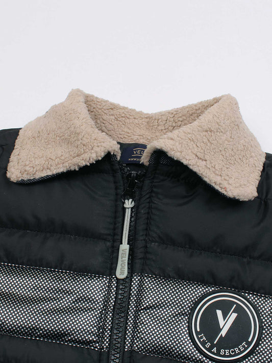 Velvour Polyester Full Sleeves Puffer Jacket-VJ74-B