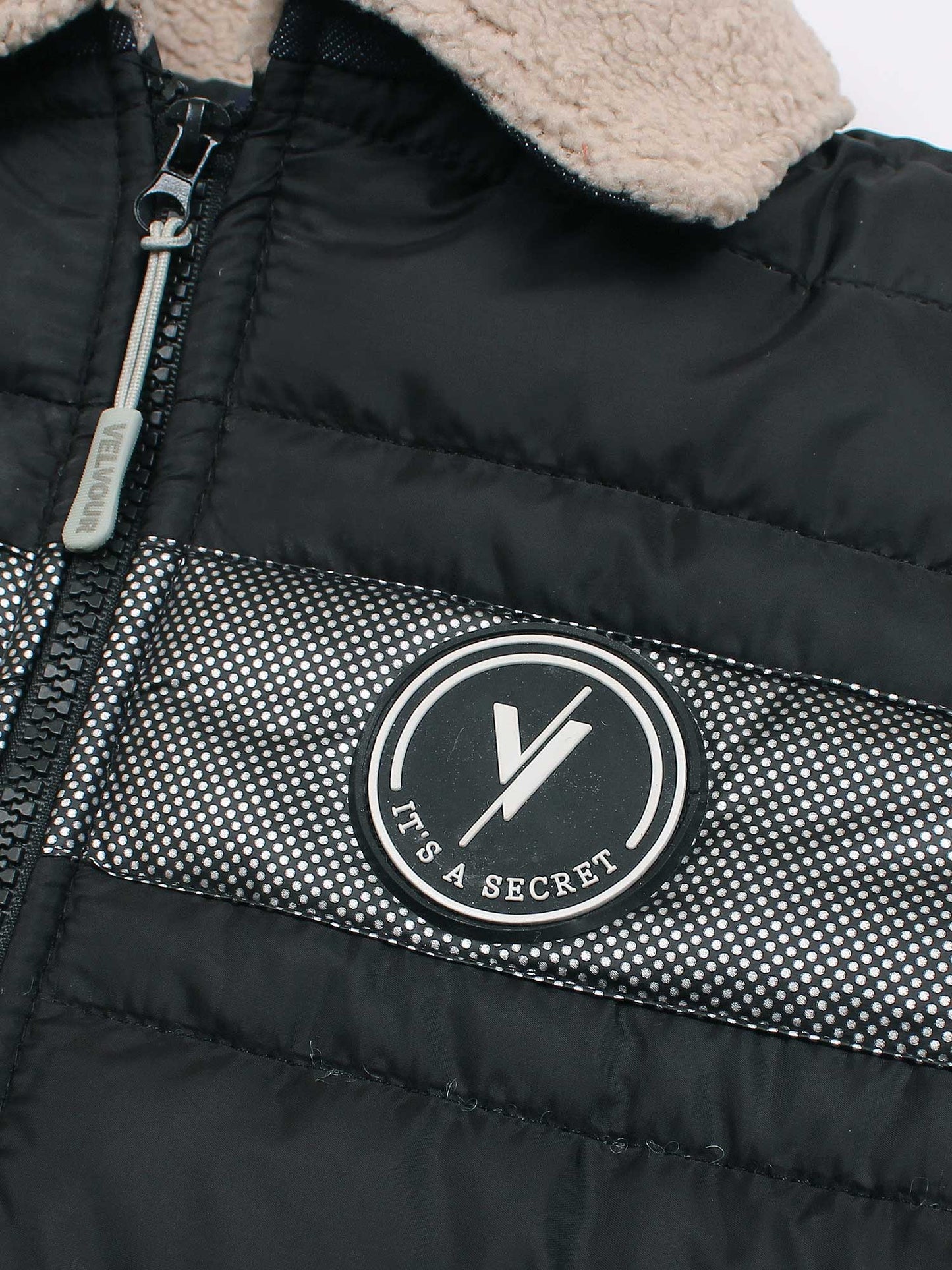 Velvour Polyester Full Sleeves Puffer Jacket-VJ74-B