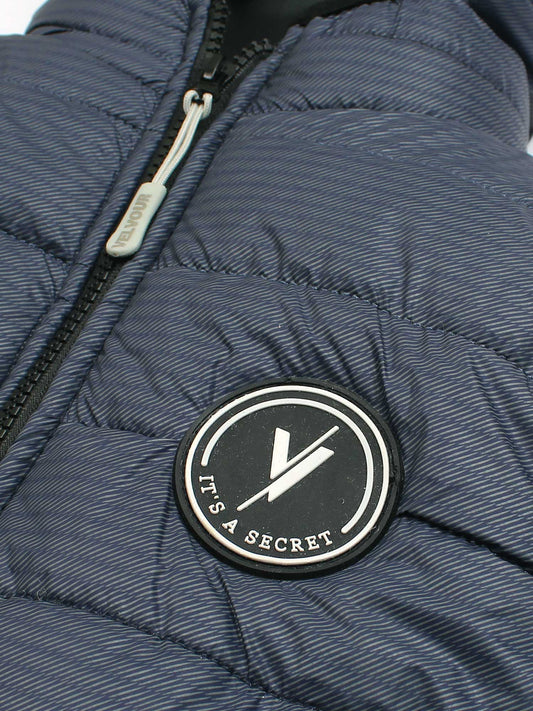 Velvour Polyester Sleeveless Hooded Puffer Jacket-VJ76-A