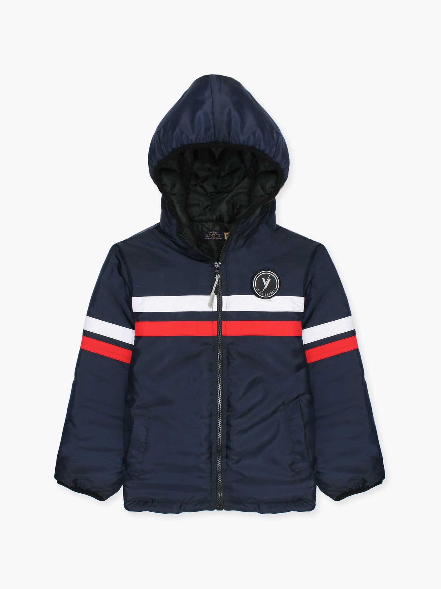 Velvour Full Sleeves Hooded Puffer Jacket-VJ78-A