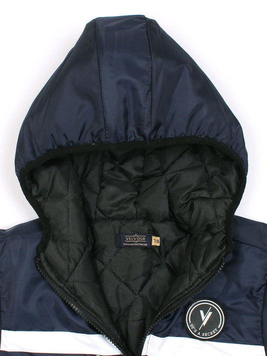 Velvour Full Sleeves Hooded Puffer Jacket-VJ78-A