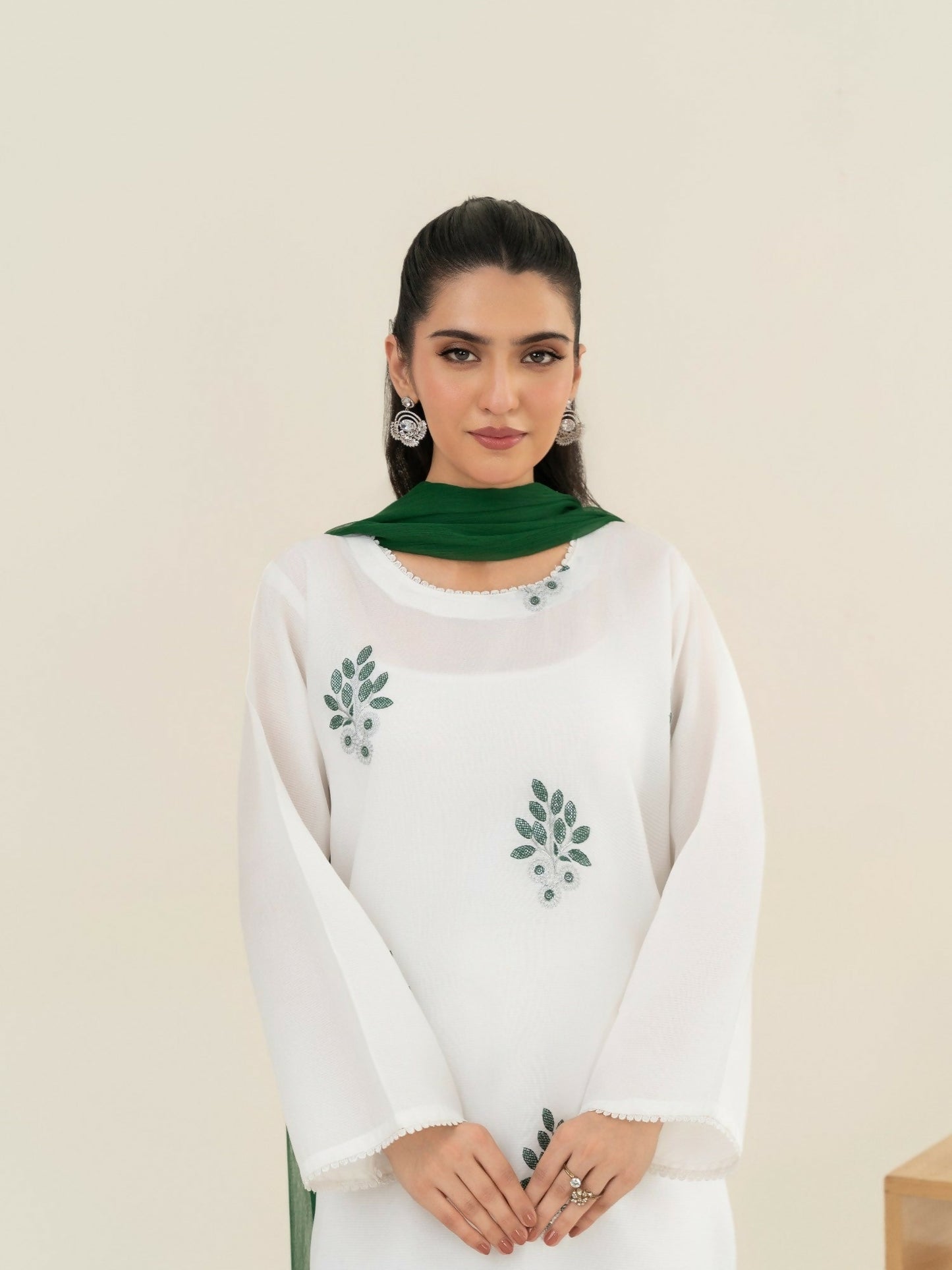 Stylish Collection Saya Pret Cotton Embroidered 3-Piece Suit-National