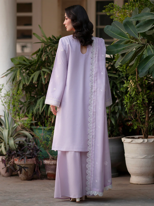 Mahnur Ember Lawn Embroidered Stitched 3-Piece Suit-EM-009