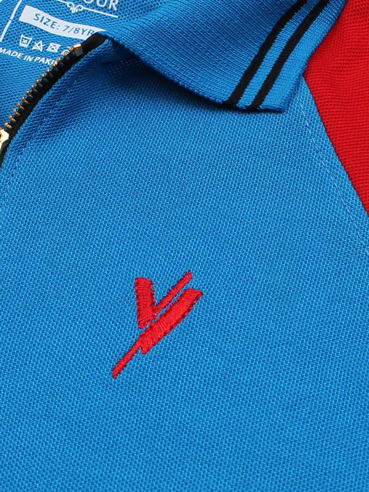 Velvour Boys Pique Tipping Collar Polo Shirt-VP15-C