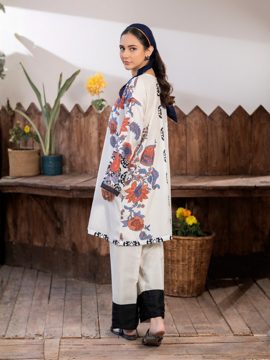 Panache Apparel Crepe De Luxe Crepe Printed Co-Ord Set-Duo