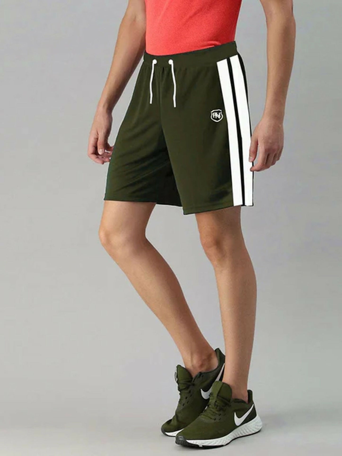 Funky's Plain Side Panel Stripe Summer Terry Short-11666